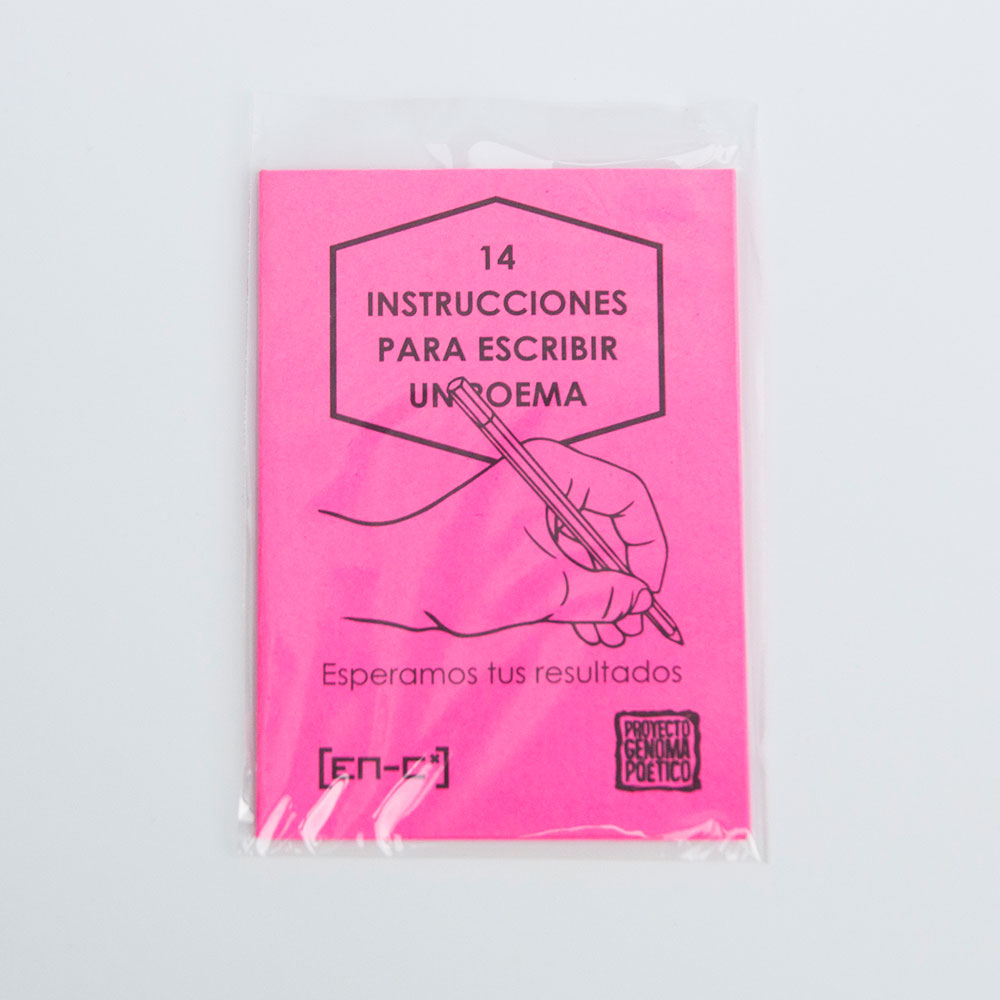14 instrucciones para escribir un poema