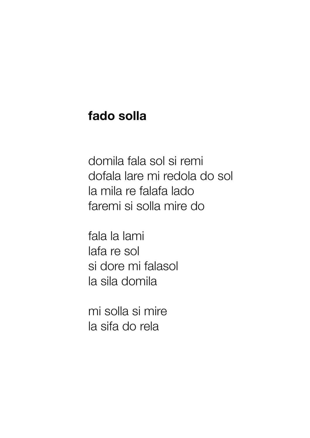 fado solla