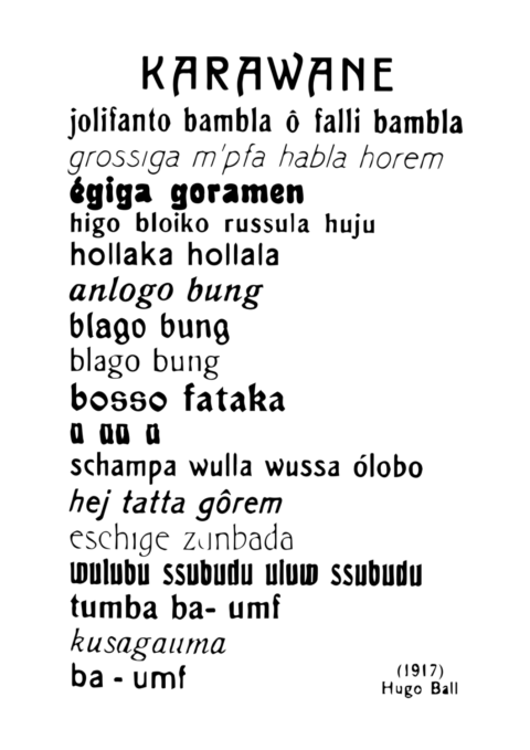 Poema Karawane (Hugo Ball)